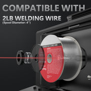 YesWelder Mini 135Amp 3-in-1 MIG Welder with Flux Core, Stick, and Lift TIG, Portable 8.5 lb, MINI-FLUX-135-110V