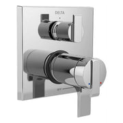 Delta Faucet Ara Angular Modern TempAssure 17T Series Thermostatic Valve Trim with 3-Setting Integrated Diverter, Stainless, T27T867-SS