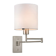 Aspen Collection 1-Light Brushed Nickel Swingarm Sconce