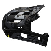 Bell Super Air R MIPS Mountain Bike Helmet with Flex Spherical Technology, Matte/Gloss Green/Infrared, Medium