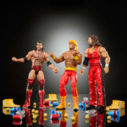 WWE JHL72 Elite 6-Inch Action Figures Collectible Set with Scott Hall, Kevin Nash, Hulk Hogan, 25 Points of Articulation
