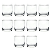 Discount Promos Heavy Base Old Fashioned Whiskey Glasses, 10 oz, Set of 10, Clear, 0414AL