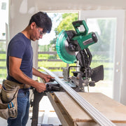 Metabo HPT 12-Inch Dual Bevel Compound Miter Saw with Xact Cut LED Shadow Line System, 15 Amp Motor, 4300 RPM, Green, C12FDHB