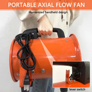 CKSFAN Portable Axial Blower Fan, 8 Inch, 230W Motor, 900 CFM Airflow, 16FT Flexible Duct Hose, Steel Housing