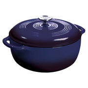 Lodge 6-Qt. Enameled Cast-Iron Dutch Oven - Indigo