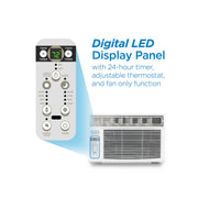 Black+Decker BD08WT6 Window Air Conditioner With Remote 8000 BTU Cools Up To 350Sq Ft Energy Efficient White