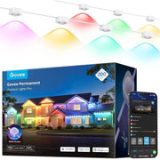 Govee Permanent Outdoor Lights Pro, 200ft, 120 RGBIC LED Multicolor String Lights, IP67 Waterproof, Smart App and Voice Control, H706C101