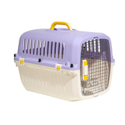 SportPet Designs 25ODL-HA030 Oodles 24 Plastic Travel Pet Kennel with Clip-On Bowl, Purple