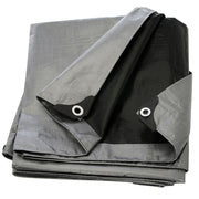 Tarp, 14x14 Weave, 10' X 20', Silver/Black