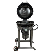 LOCO 22 in. SmartTemp Kettle Charcoal Grill in Black with Stand