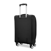 American Tourister 4 Kix 3.0 Carry-On Softside Expandable Luggage with 360-Degree Dual Spinner Wheels, Black, 23.5 in, 158585-1041