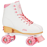 Roller Derby W412AL Pixie Hightop Adjustable Women's Roller Skates Size 7-10, White/Pink