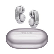 Talix Ultra Open-Ear Earbuds, 13.4mm Titanium-Coated Drivers, Four Beamforming Microphones, Lightweight 5.2g Clip-On, IPX4 Water Resistant, Black, OW5405