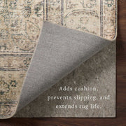 Loloi Grip Rug Pad, 1/4 Inch Thick, Grey, 6 ft x 9 ft, Reversible Non-Slip Backing, Eco-Friendly ZR06BY003656