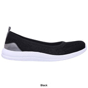 Easy Spirit Glitz 2 Womens Slip-On Fashion Sneakers, Lightweight Knit Upper, Removable Padded Footbed, EVA Outsole, Light Lilac