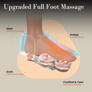 CuPiLo Shiatsu Foot Massager, Upgraded Full Foot Massage with 3 Heating Levels, 3 Compression Intensities, 3 Deep Kneading Speeds, Remote Control, Timer, Fits Up to Size 14