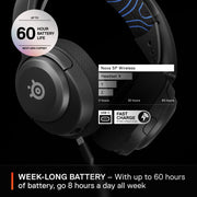 SteelSeries 61673 Arctis Nova 5P Wireless Multi-System Gaming Headset, Black