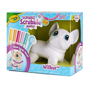 Crayola Scribble Scrubbie Poseable Jumbo Pet Wilbur French Bulldog 6 Inch Washable Markers Included