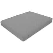 Bean Products Large Zabuton Meditation Cushion with Natural Recycled Cotton Fill, Stone Gray, 32x26 in, Ergonomic Support, 244DSG