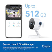 TP-Link Tapo C120 2K QHD Security Camera, Indoor/Outdoor, AI Person Pet Vehicle Detection, Color Night Vision, Invisible IR Mode, IP66 Weatherproof, SD Storage