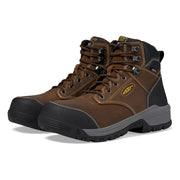 KEEN Utility 1029149 Evanston 6 Waterproof Carbon Toe Work Boots for Men - Bison/Black - 9M