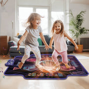 Beefunni Dance Mat Toys, Large Size, Light-Up 6-Button Wireless Bluetooth Music, 4 Game Modes, 5 Difficulty Levels, Purple, For Kids Ages 3-12, C5006