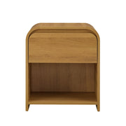Better Homes & Gardens BHS336249972022 Juliet Nightstand with USB, Light Honey Finish