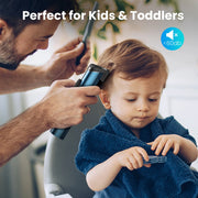 Sejoy LFQ-F3-BLU Men's Beard Trimmer, Hair Clippers, Waterproof Electric Nose Haircut Mustache Body Trimmer Cordless Foil Shaver Grooming Kit, USB Rechargeable and LED Display Home Travel (Blue)