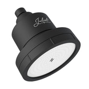SparkPod Juliet Filtered Shower Head, High Pressure, Matte Black, Round, Acrylonitrile Butadiene Styrene, Replaceable Filter Cartridge, FSH-V2-BM