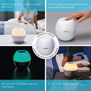HoMedics SS-WL100 SoundSpa Sunrise, Sleep Sound Machine for Adults and Babies, 4 Calming Sounds, 4 Wake-Up Sounds, Bluetooth Speaker