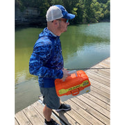Plano Lets Fish 2 Tray Fishing Tackle Box with 70-Piece Kit, Molded Plastic, Brass Latch, Freshwater