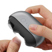 RGX Smart Electric Nail Clipper with LED Light, USB Rechargeable - Portable Gray