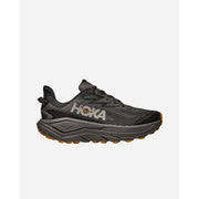 Hoka One One Challenger 8 Gore-Tex Running Shoes, Men's, Waterproof, Asphalt Grey, Varsity Yellow, 7.5 UK, 1171958-AYV