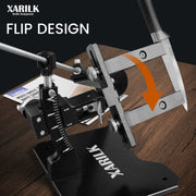 XARILK GEN3 Guided Knife Sharpener Kit, Aluminium Alloy, 3 Diamond Grit Plates 320#, 800#, 2000#, for Hunting and Kitchen Knives