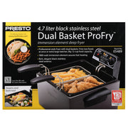Presto 05489 Black Stainless Steel Deep Fryer
