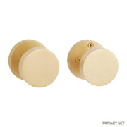 Signature Hardware SH552128SB EH.RO.3025.20.L/R.SBS-NB-N - Contemporary Round Knob, Satin Brass