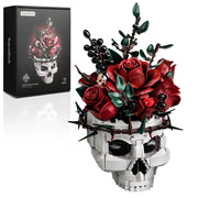 SupreOwls Skull Planter Pot Compatible with Lego Gothic Flower Pots Building Block Set