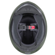 GLX GX11 Compact Full Face Motorcycle Helmet with Tinted Visor, Black, Large