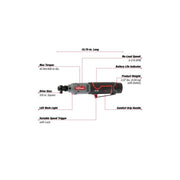 Hyper Tough 98804 Max 3/8-in Lithium-Ion Cordless Ratchet 12V with 1.5Ah Battery & Charger