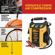EverStart J5CPDE Jump Starter Power Station 1400 Peak Amps 500W Inverter 120 PSI Compressor