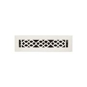 Yuri Brass Floor Register - Polished Nickel 2-1/4