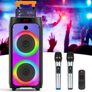 JYX JYX-T8 500W Powerful Karaoke Machine with 2 Mic