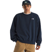 The North Face Evolution Simple Dome Oversized Crew Sweatshirt, Summit Navy, Large, NF0A8FKR8K2