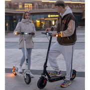 HOVERMAX H10K Pro Electric Scooter, 500W Motor 19MPH Top Speed 22 Miles Long Range, White