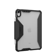 Urban Armor Gear Plyo LT Tablet Case with Military-Grade Drop Protection, Adjustable Kickstand, Apple Pencil Holder, Clear Back, Ice Black, Compatible with iPad 11