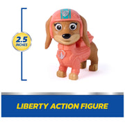 Spin Master Paw Patrol Liberty's Rescue Motorcycle Toy with Collectible Figure, Authentic Details, Movable Wheels, Multicolor, 6074761