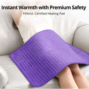 TaoTronics Extra Large Electric Heating Pad for Back, Neck, and Shoulders, 33''17'' - Purple