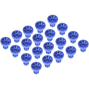 Dorman Wheel Nut Cap Set, Blue Anodized Aluminum, Racing Style, Pack of 20, 712-X95D
