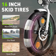 COLORWAY BK35M Folding Electric Bicycles, 16 Inch
