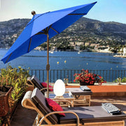 EliteShade 9Ft Market Umbrella Patio Outdoor Table Umbrella with Ventilation, Royal